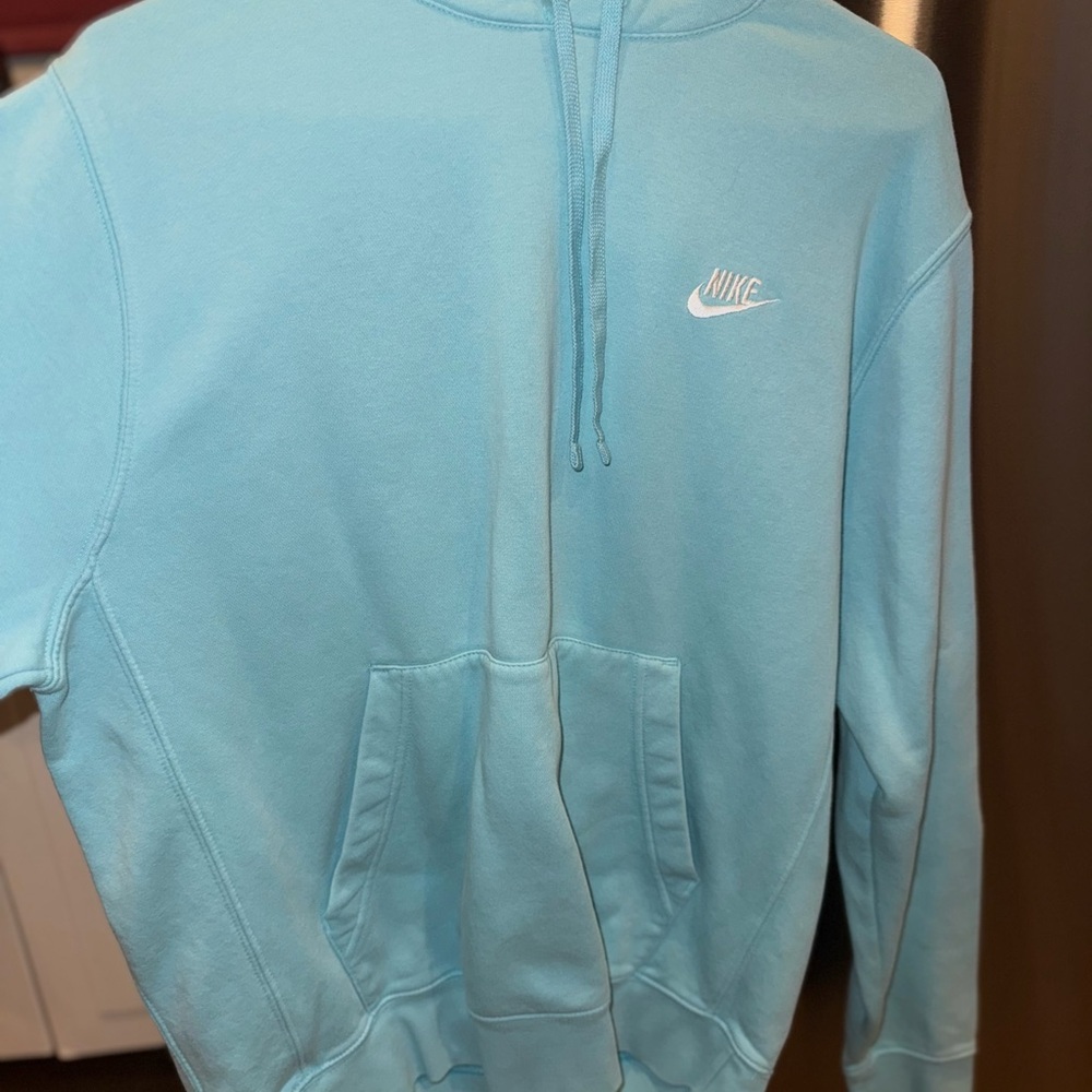 Nike Men's Light Blue Hoodie